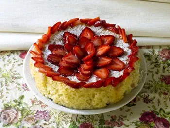 Ca căpșuni tort decora 1 (ore gătire minute) Cum de a decora un tort cu căpșuni 1
