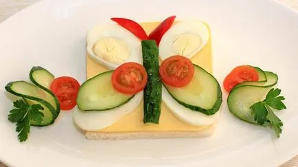 Cum de a decora sandwich-uri verde, roșii, brânză, un blog despre rețete alimentare și de gătit