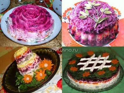 Cum de a decora un hering salată sub o haină de blană