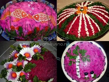 Cum de a decora un hering salată sub o haină de blană