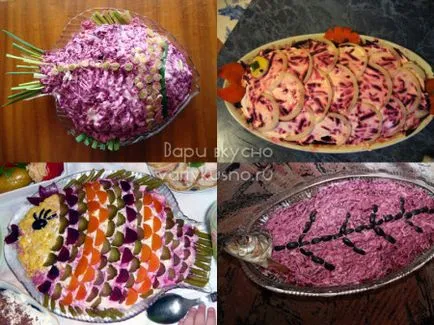 Cum de a decora un hering salată sub o haină de blană