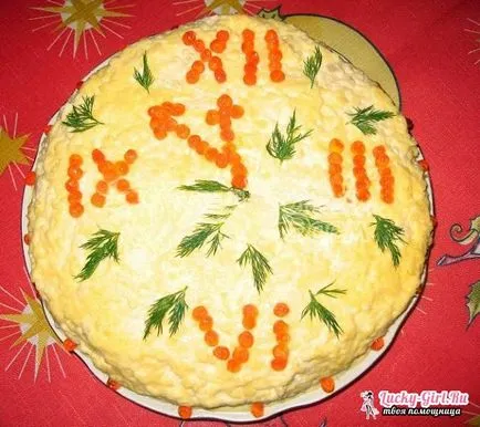 Cum de a decora o salata sub o haină de blană 9 variante