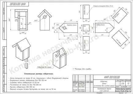 Birdhouse cu desenul lor mâini