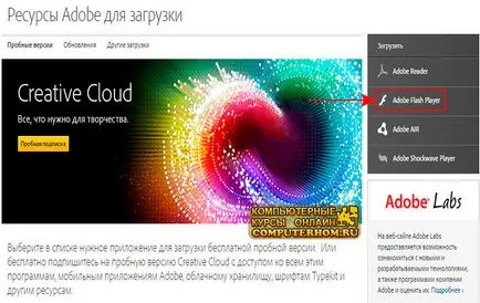 Cum se instalează flash player pe computer