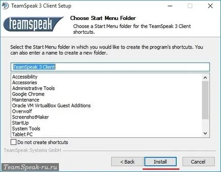 Cum se instalează TeamSpeak 3 în limba rusă