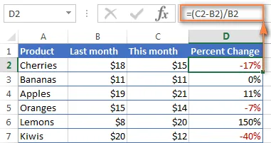 Ca și în Excel pentru a calcula procente lecție de procente de numărare incrementală