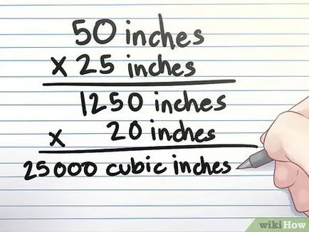 Cum se calculează volumul în centimetri cubi (inch) Cum se calculează volumul în centimetri cubi