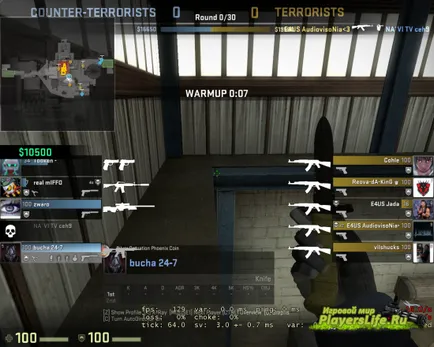 Cum se activează meniul de derulare înapoi la vizualizarea demo în cs go