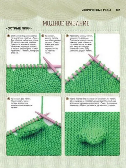 Cum să Knit rânduri scurtate - vyazanie modnoe (scurtat) Cum să Knit rânduri scurtate - modnoe vyazanie