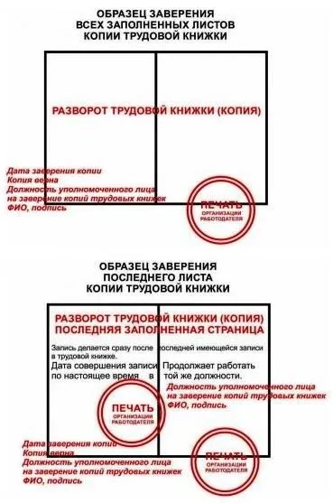 Cum să certifice o copie a cărții de muncă este corectă - un eșantion de o copie certificată de angajare (copie) Cum să certifice o copie a cărții de muncă este corectă - un eșantion de o copie certificată de angajare