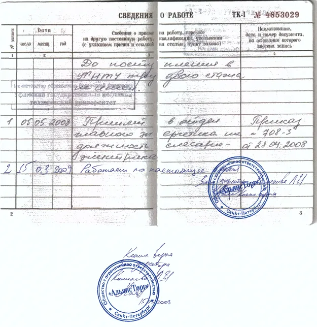 Cum să certifice o copie a cărții de lucru este corect - un eșantion de o copie certificată de muncă (muncă) Cum să certifice o copie a cărții de muncă este corectă - un eșantion de o copie certificată de angajare