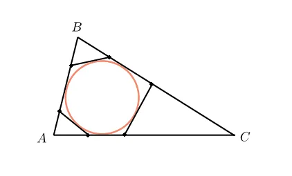 Tangent la circumferința și proprietățile segmentelor tangente