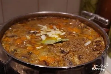 Cartofi, tocana cu carne și ciuperci - un pas cu pas reteta cu fotografii de pe