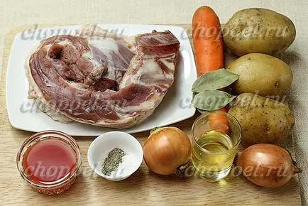 Cartofi si carne intr-un ceaun - reteta cu fotografii (reteta) Cartofi si carne intr-un ceaun - reteta cu fotografii