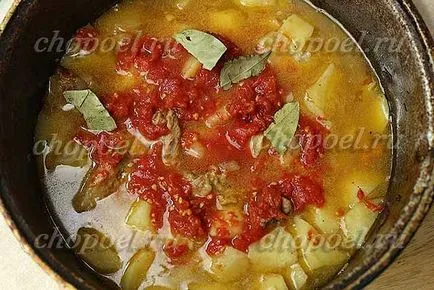 Cartofi si carne intr-un ceaun - reteta cu fotografii (reteta) Cartofi si carne intr-un ceaun - reteta cu fotografii