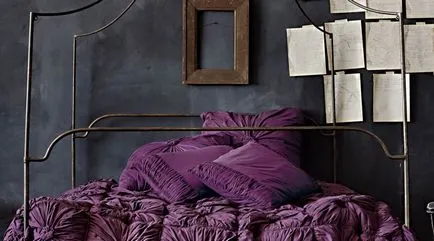 Cameră în violet - o varietate și combinație de gama