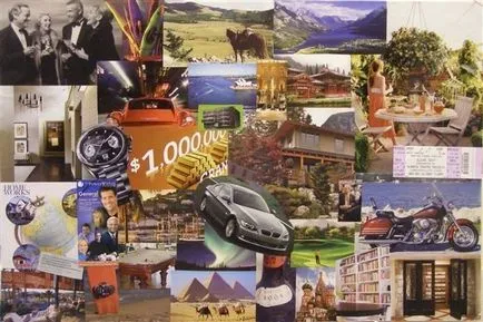 dorințele colaj de conceptul de Feng Shui și modul de a crea