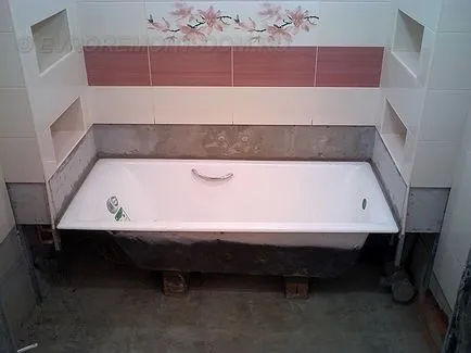 Când instalați o cadă de baie