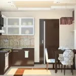 Brown interior bucătărie - fotografie, design, decorare
