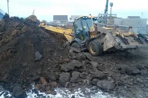 Săpat un tractor bine