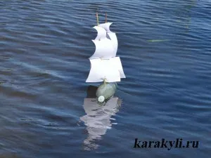 Navă de sticle de plastic - Artizanat pentru băieți, Scribble