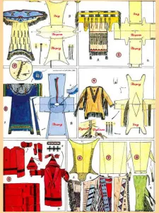 costum indian cu mâinile 1