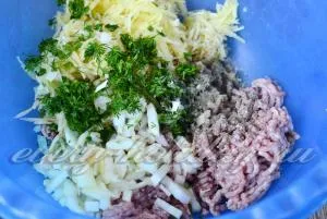 Cotlete din carne tocată cu cartofi, reteta cu fotografie (chiftele) Cotlete din carne tocată cu cartofi, reteta cu o fotografie