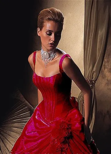 rochie de mireasa Rosu - manual miresei