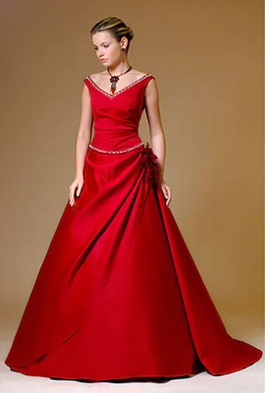 rochie de mireasa Rosu - manual miresei