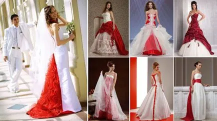 Red rochii de nunta Fotografie 2017 modele si accesorii pentru ele (roșu) Red rochii de nunta Fotografie 2017 modele și accesorii pentru acestea