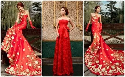 nunta Red rochie de fotografie