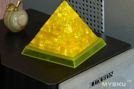 Crystal puzzle 3d „piramidă» c iluminare sau de a crește iq (piramida) Crystal puzzle 3d „piramidă» c lumina de fundal sau pentru a crește iq