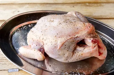 Pui învelit în bacon în cuptor - un pas cu pas reteta pentru modul de a găti cu fotografii