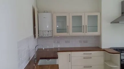 Bucătărie cu un design cazan cu gaz - foto și video