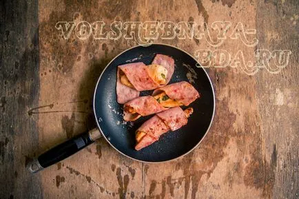 Pui învelit în bacon cu reteta fotografie, magie