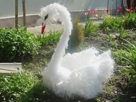 Swan din sticle de plastic cu propriile lor mâini - o clasă de master, modul de a face schema (sticle) Swan din sticle de plastic cu propriile lor mâini - o clasă de master, modul de a face schema