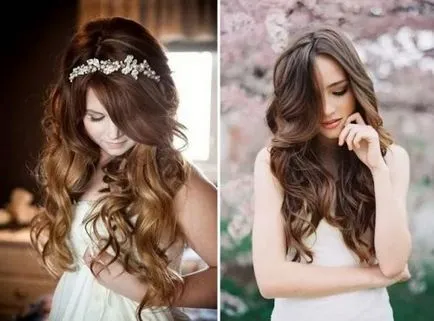 Bucle pe păr lung - foto și video