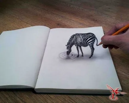 desene 3D de top în creion - un mesager (poze) desene 3D de top în creion - un mesager pentru a