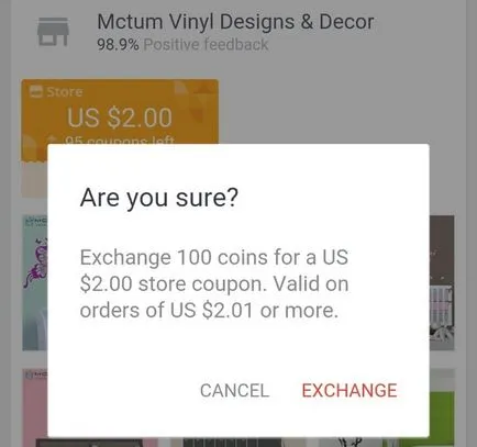 Înșelătorie de monede de aur în aplicarea AliExpress