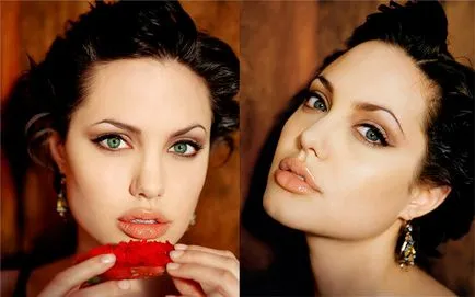 Machiaj Angelina Jolie pas cu pas (cum ar fi make-up lecție fotografie Angelina Jolie) Machiaj Angelina Jolie pas cu pas