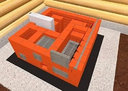Grătar și se coace sub căldarea cărămizi cu mâinile lor (desene și fotografii) (cuptor) Grătar și se coace sub căldarea cărămizi cu mâinile lor (desene și fotografii)
