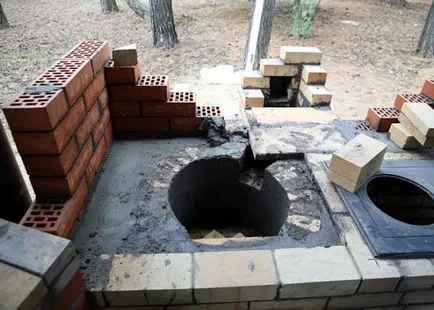 Grătar și se coace sub căldarea cărămizi cu mâinile lor (desene și fotografii) (BBQ) Grătar și se coace sub căldarea cărămizi cu mâinile lor (desene și fotografii)