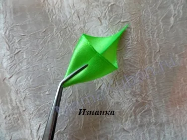 Master class frunze kanzashi