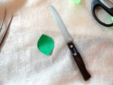 Master class frunze kanzashi