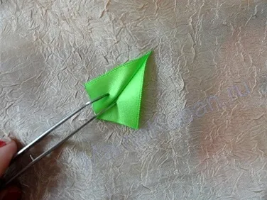 Master class frunze kanzashi