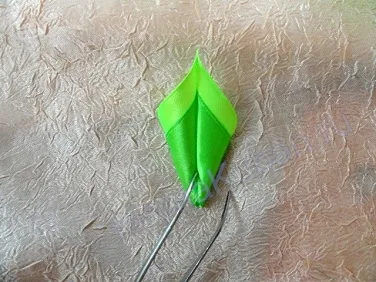 Master class frunze kanzashi