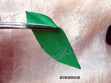 Master class frunze kanzashi