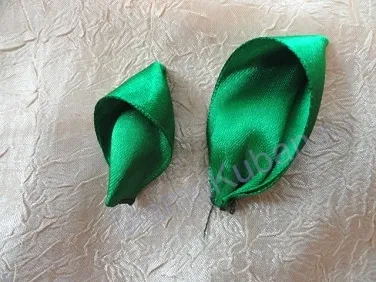Master class frunze kanzashi
