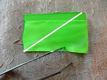 Master class frunze kanzashi