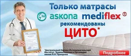 saltea ortopedice, Mediflex Dikulja în